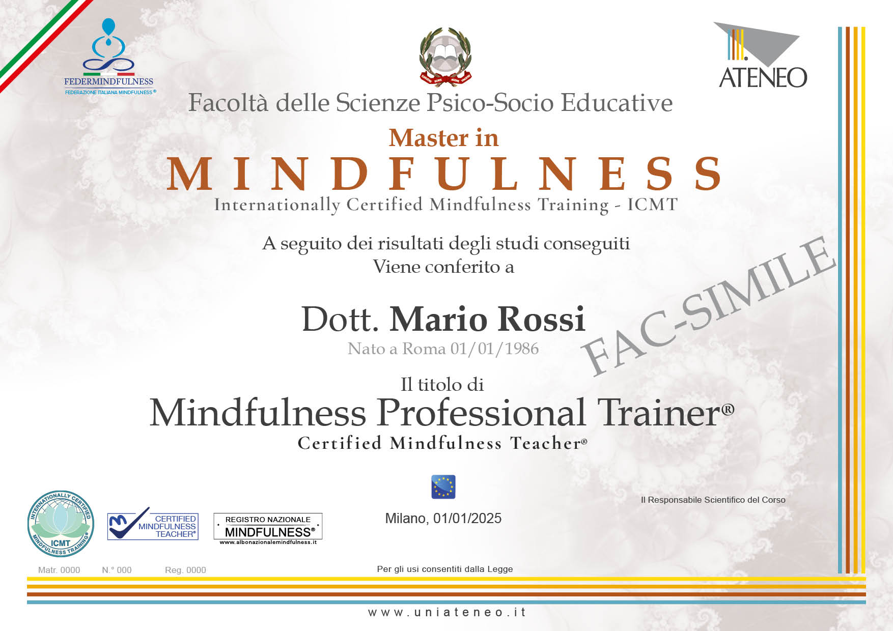 Attestato Mindfulnes